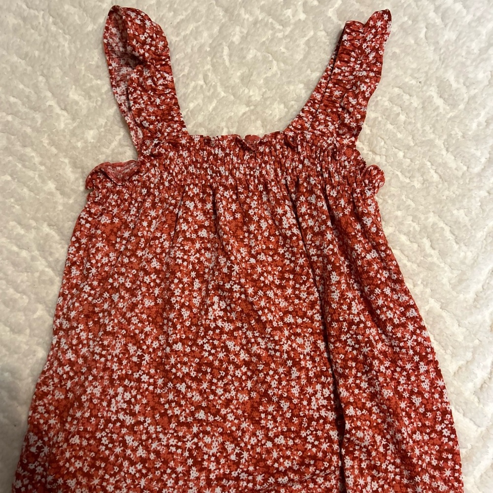 Floral Red Top